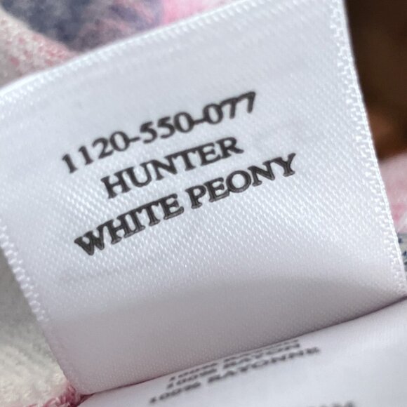 Rails XS Revolve White Peony Rayon Hunter Plaid Pocket Shirt Button Top $148 - Picture 9 of 10